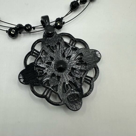 Lia Sophia Black Moonstruck Detachable Pendant Necklace - Picture 3 of 10